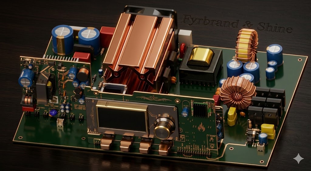 SolderWave SMBP V1 — PCB Art Impression